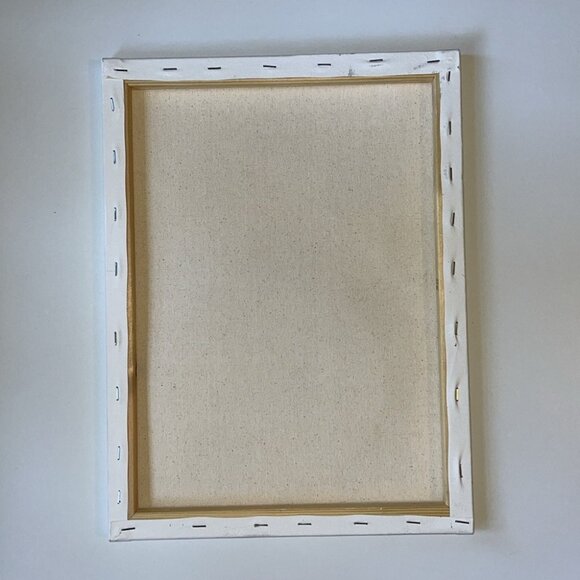 🎀✨ Hand-Painted Pink Glitter Polka Dot Canvas Art | Modern Wall Decor | 16x12" - Picture 2 of 7